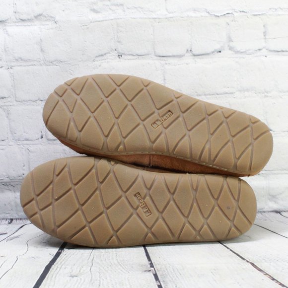 LL BEAN Wicked Good Lined Mocs Slippers Size 9 W - Picture 9 of 9